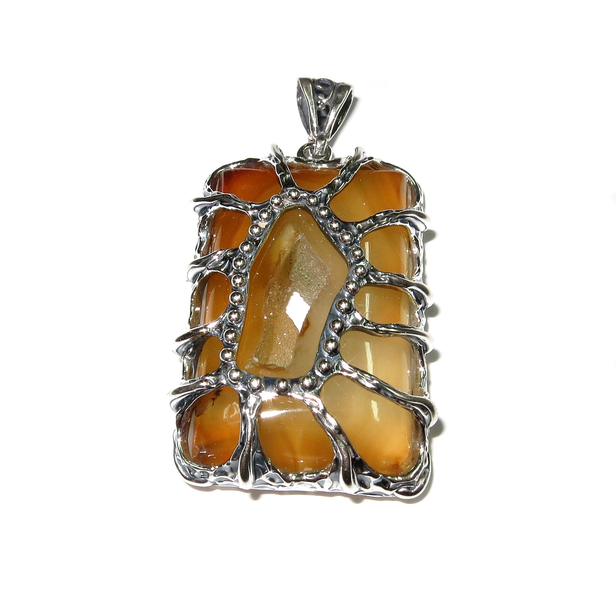 Druze agate brown pendant 925 sterling silver size 3.5x2.5 cm, Agate pendant, single copy, Druse Agate, Handmade pendant, Brown, Gemstone