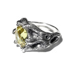 Citrine ring 925 sterling silver, size 5, Handmade ring, single copy, 925 sterling silver, Natural Citrine, silver ring, gemstone, Citrine