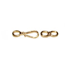 14K Yellow Gold Filled Hook and Eye Clasp - Jewelry Making (36mm, 1 Piece)