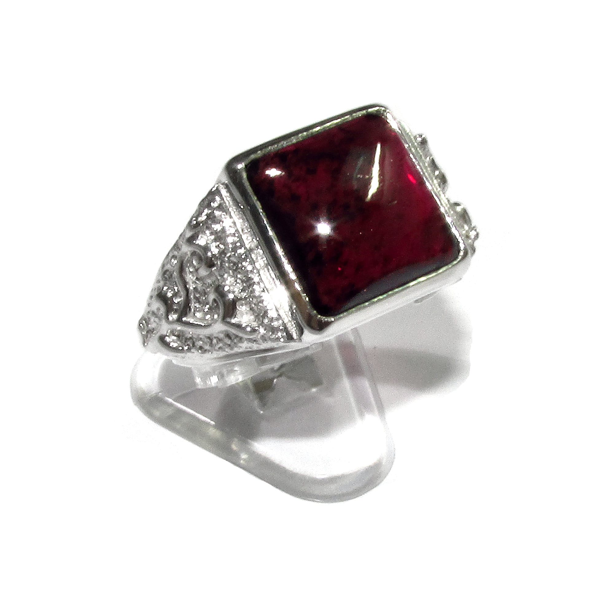 Garnet handmade ring 925 sterling silver size 8 1/2, Handmade ring, single copy, Natural garnet, silver ring, gemstone, Garnet ring