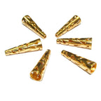 14K Gold Filled Large Bead Cones, Beading, Bead cone, Cones Gold filled, Jewelry making, End caps, Gold filled cone - 1 pair (2 pieces)
