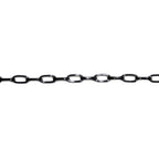 2.5x5.5 mm 925 Sterling Silver Black Rhodium Plated oval cable chain, oval silver chain, Black Rhodium, Jewelry making - 1 Ft (30 cm)
