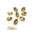 14K yellow gold filled oval diamond cut beads size 5x7 mm, Oval Beads, Gold filled beads, Jewelry making, diamond cut beads - 1 piece