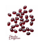 6x8 mm Garnet oval Cabochon Natural Gemstone Calibrated Size, Garnet Gemstone, Natural gemstone, Garnet cabochon, Jewelry making - 1 piece