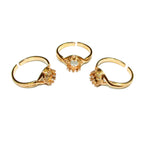 14K Yellow gold filled open blank ring with round bezel cup 6 mm, base ring, Setting, bezel cup, jewelry making, Ring mounting - 1 piece