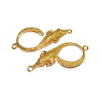 14K Gold filled large connector 4.1x1.8 cm, gold filled connector, Connector Crocodile, Link Connector, Link, Jewelry making - 1 piece
