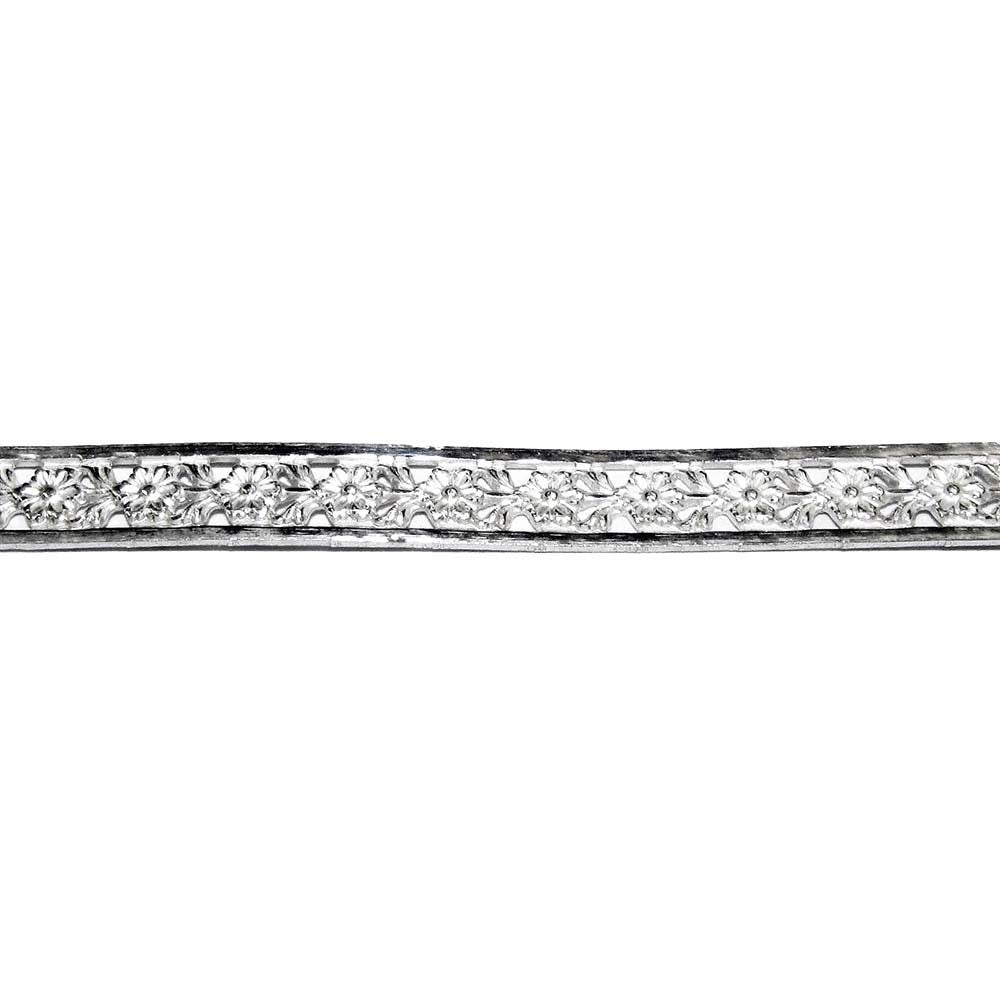 935 Argentium Silver Bezel wire, Gallery wire, Gallery ribbon, Gallery pattern, Argentium silver, Jewelry making, Setting - 4 inch (10 cm)