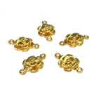 14K Gold filled link connector size 9x9 mm gold filled link component, Link connector, Gold filled, Connector, Jewelry making - 1 piece