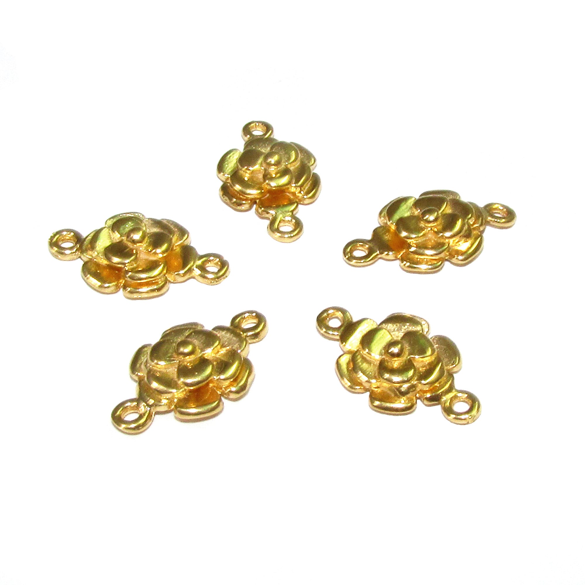 14K Gold filled link connector size 9x9 mm gold filled link component, Link connector, Gold filled, Connector, Jewelry making - 1 piece