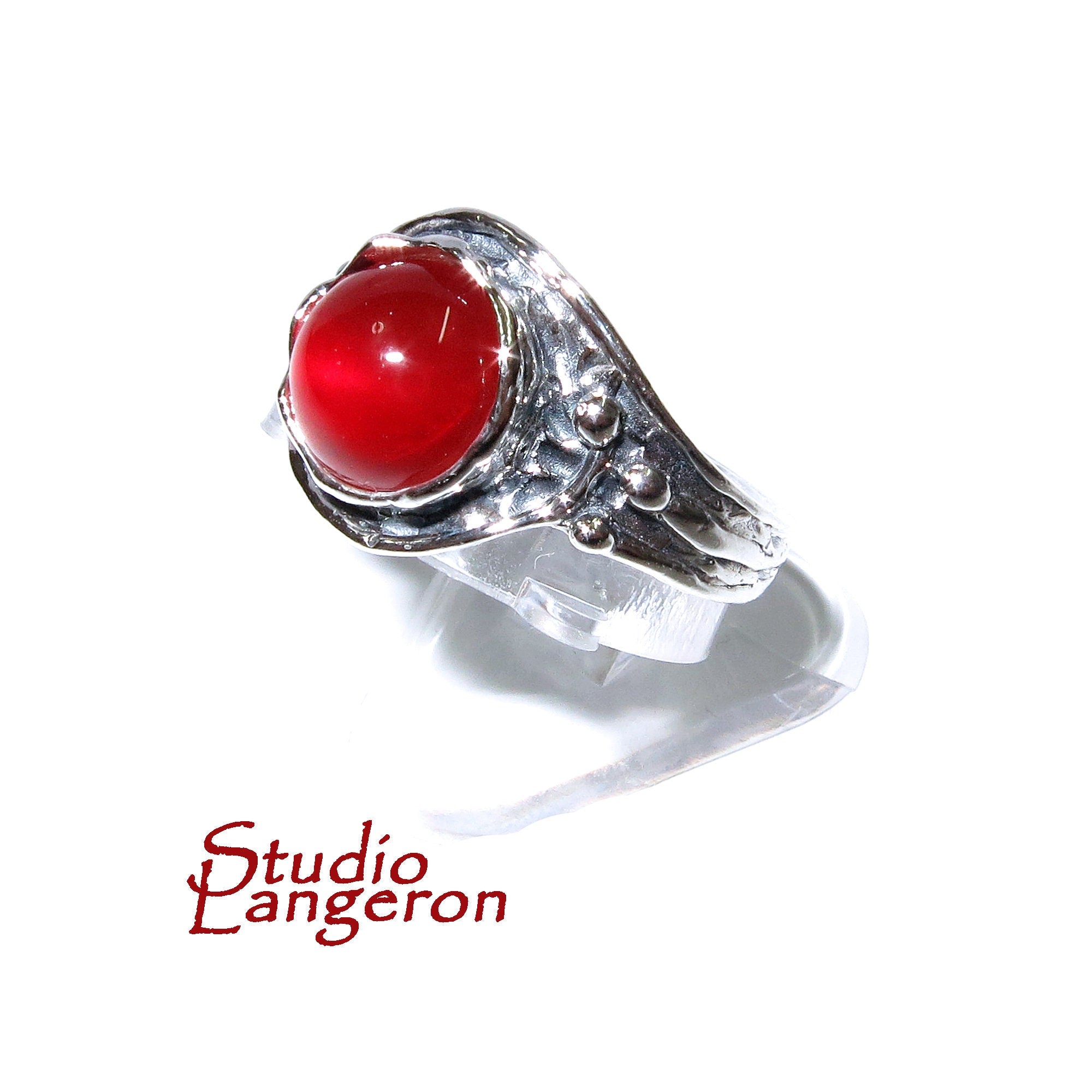 Statement Natural opal ring 925 sterling silver size 6 1/2, Handmade ring, single copy, sterling silver, Orange opal, silver ring, gemstone