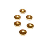 14K Yellow Gold Filled Round Bezel Cups 6.0mm - 5 pcs