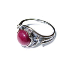 Statement African ruby ring 925 sterling silver size 6, Handmade ring, single copy, 925 sterling silver, Natural African ruby, gemstone