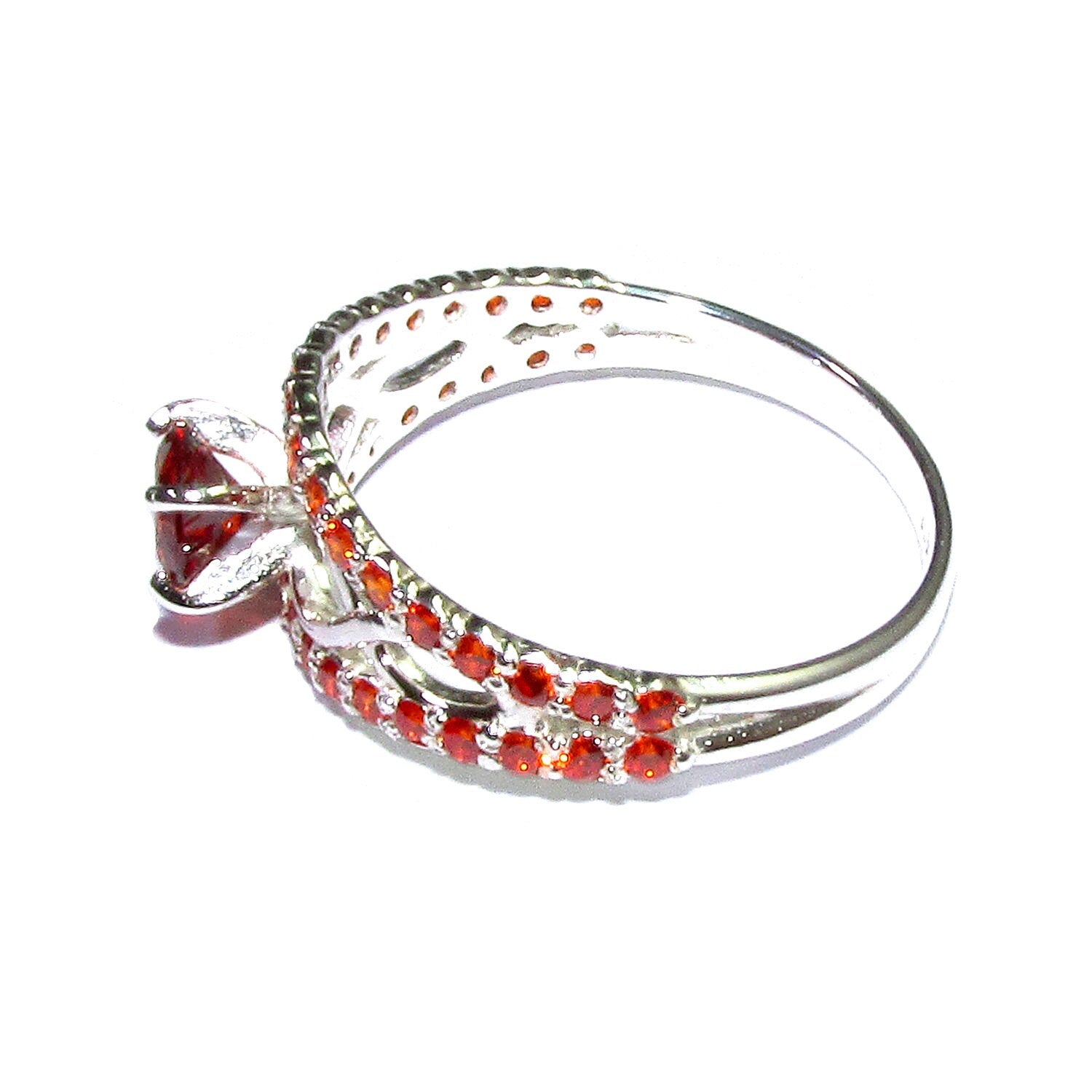 Garnet ring 925 sterling silver size 8,  handmade ring, single copy, sterling silver, Garnet, 925 silver ring, gemstone, Gift ring, red ring