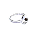 925 Sterling silver decorative blank ring with bezel cup 8x10mm size 4 - 11, Jewelry making, bezel cup, base ring, Setting - 1 piece