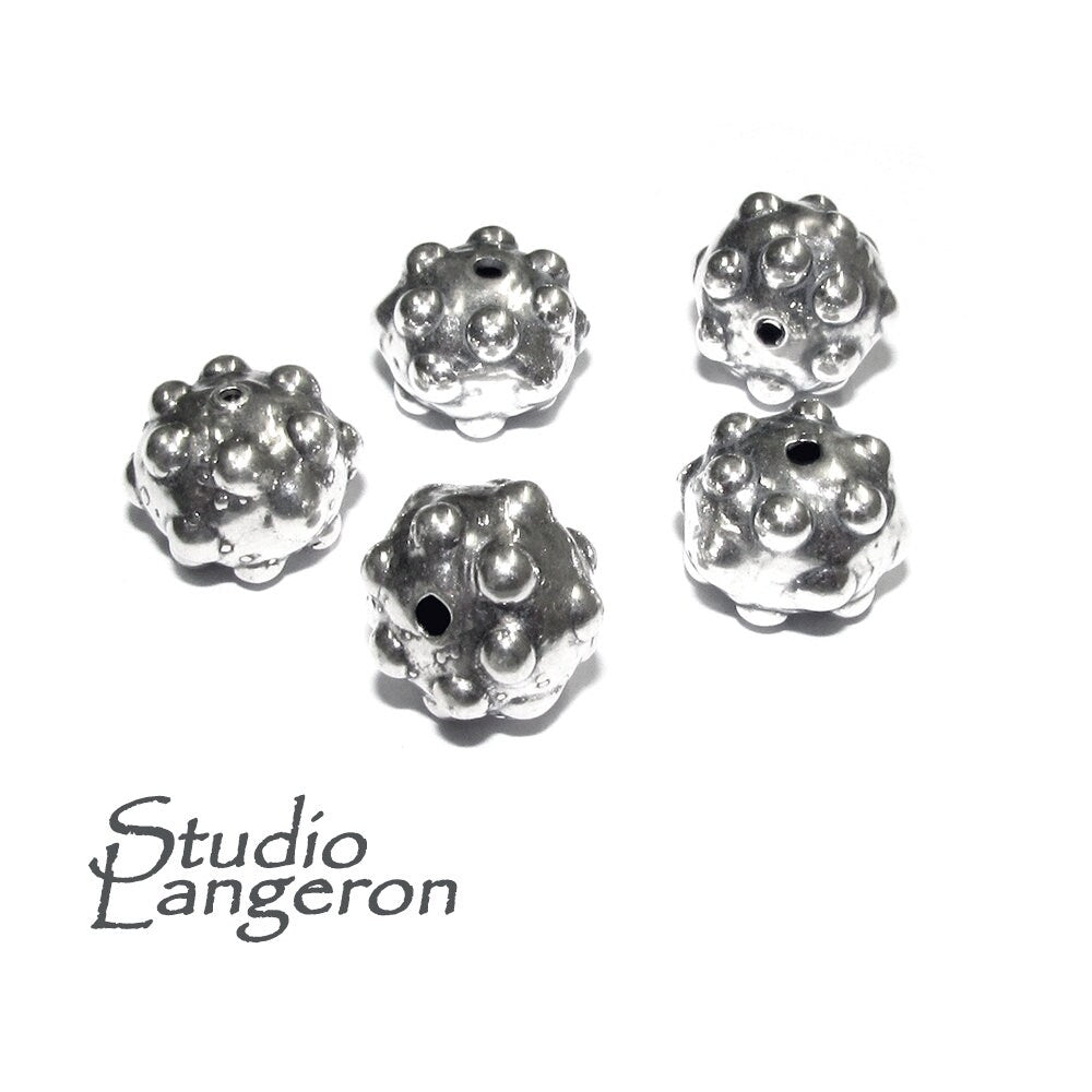 925 sterling silver handmade beads BB81, silver beads, Jewelry making, handmade beads, decorative bead, Original bead, Large beads - 1 piece