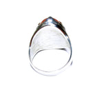 Statement Chalcedony ring 925 sterling silver size 7 1/2, Handmade ring, single copy, 925 sterling silver, Natural Chalcedony, gemstone