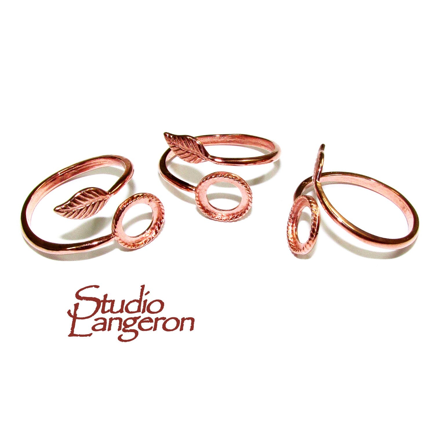 14K Rose gold filled open blank ring with bezel cup 8 mm, base ring, Rose Gold filled, bezel cup, Jewelry making, Setting - 1 piece