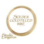 14/20 Gold filled Solder wire, solder gold filled, solder yellow gold filled, Jewelry making, solder, 14K gold filled - 4 inch (10 cm)
