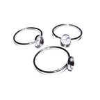 925 Sterling silver blank ring with bezel cup 4x6mm size 4, 5, 6, 7, 8, 9, 10, 11, Jewelry making, bezel cup, base ring, Setting - 1 piece