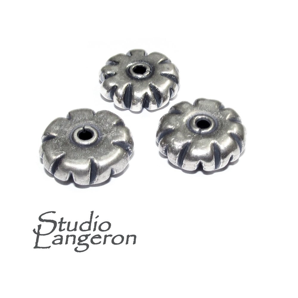 925 sterling silver handmade beads BB80, handmade beads, silver beads, Jewelry making, decorative beads, Original beads - 1 piece