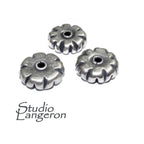 925 sterling silver handmade beads BB80, handmade beads, silver beads, Jewelry making, decorative beads, Original beads - 1 piece