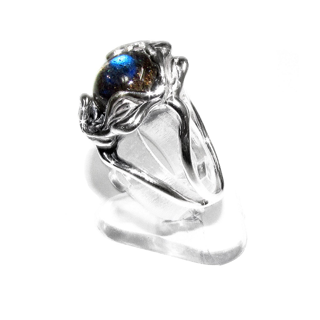 Labradorite ring 925 sterling silver handmade size 7, single copy, Silver ring, natural Labradorite, Statement ring, Handmade ring
