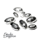 925 Sterling Silver Disco cut shiny oval Beads Size 3x5, 4x6 mm, Jewelry making, Disco oval Spacer Beads, Silver oval beads - 1 piece