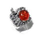 Madagascar Copal ring 925 sterling silver with stamp size 7, Handmade ring, single copy, 925 Sterling silver, Madagascar Copal, gemstone