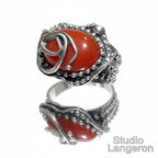 Statement Agate ring 925 sterling silver size 9 1/2, handmade ring, single copy, sterling silver, natural Agate, silver ring, Agate ring
