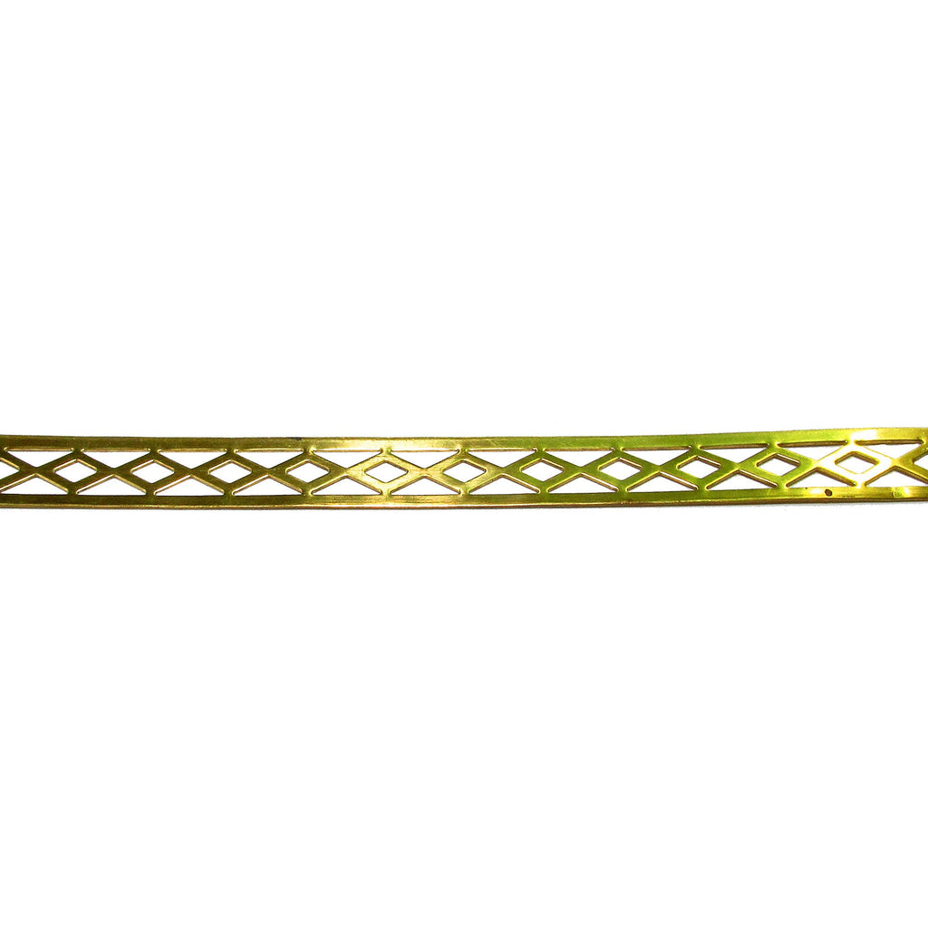 Natural Brass Gallery wire, Brass wire, Gallery pattern, Gallery ribbon, Wire, Jewelry making, Brass findings, Setting - 4 inch (10 cm)