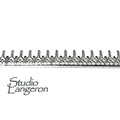 935 Argentium Silver Bezel wire, Gallery wire, Gallery ribbon, Gallery pattern, Argentium silver, Wire, Jewelry making - 4 inch (10 cm)