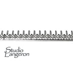 935 Argentium Silver Bezel wire, Gallery wire, Gallery ribbon, Gallery pattern, Argentium silver, Wire, Jewelry making - 4 inch (10 cm)