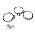 925 sterling silver blank ring with bezel cup 5mm size 4, 5, 6, 7, 8, 9, 10, 11, silver ring, bezel cup, base ring, Jewelry making - 1 piece