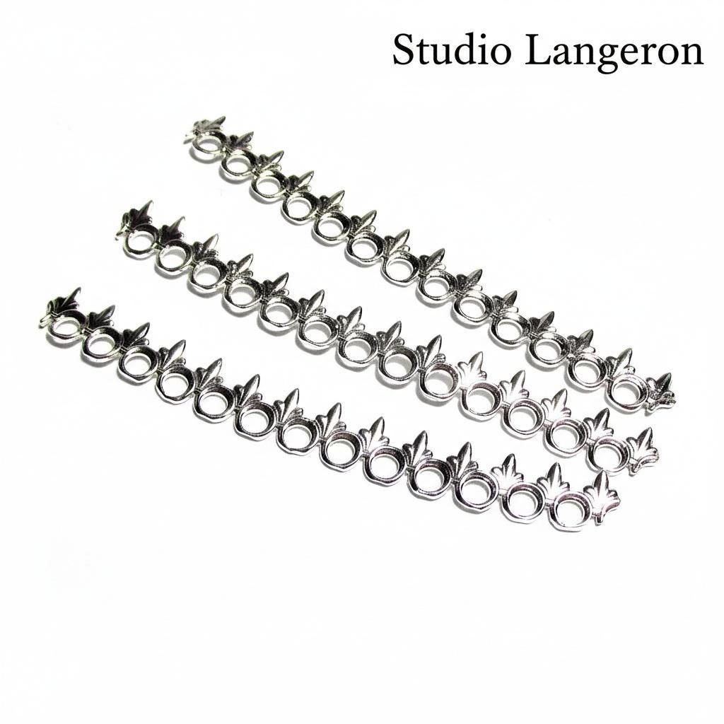 999 Fine silver Casted Bezel wire size 6.7x0.71 cm (2.6 inch) - 1 piece