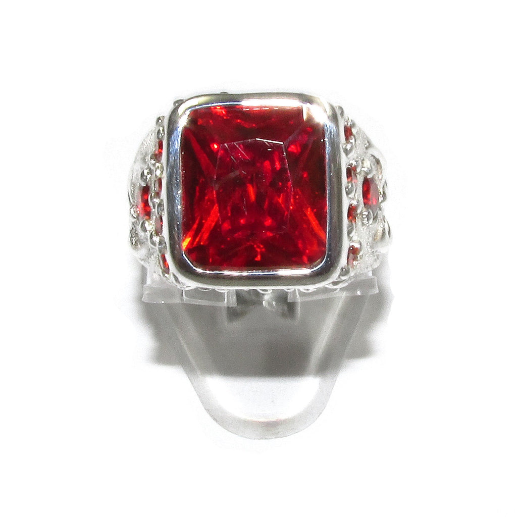 Statement Red topaz ring 925 sterling silver size 6 1/2, Handmade ring, single copy, Red topaz, silver ring, gemstone, Red topaz ring