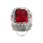 Statement Red topaz ring 925 sterling silver size 6 1/2, Handmade ring, single copy, Red topaz, silver ring, gemstone, Red topaz ring