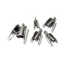 925 sterling silver Crimp End Caps size 1.0, 1.5, 2.0, 3.0, 5.0 mm, silver end cup, crimp end cup, Jewelry making - 1 pair (2 piece)