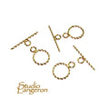 14K Yellow Gold filled Toggle Clasps size 10 mm, Gold Filled Toggle clasp, Jewelry making, 14K Gold Filled clasp, Gold Filled - 1 piece