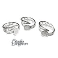 925 sterling silver open blank ring with a platform for gluing size 9 mm, silver ring, base ring, Setting, Jewelry making, gluing - 1 piece