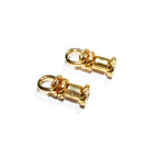 14K Yellow Gold filled Cord End Cap rotating size 2.2 mm, gold filled cap, end caps, jewelry making, cord, cord end caps - 1 pair (2 pieces)
