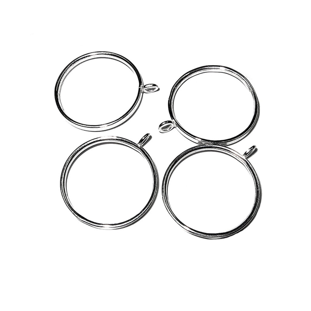 925 sterling silver blank ring with loop size 5, 6, 7, 8, silver ring, basis ring, 925 sterling silver, ring with loop, 925 silver - 1 piece