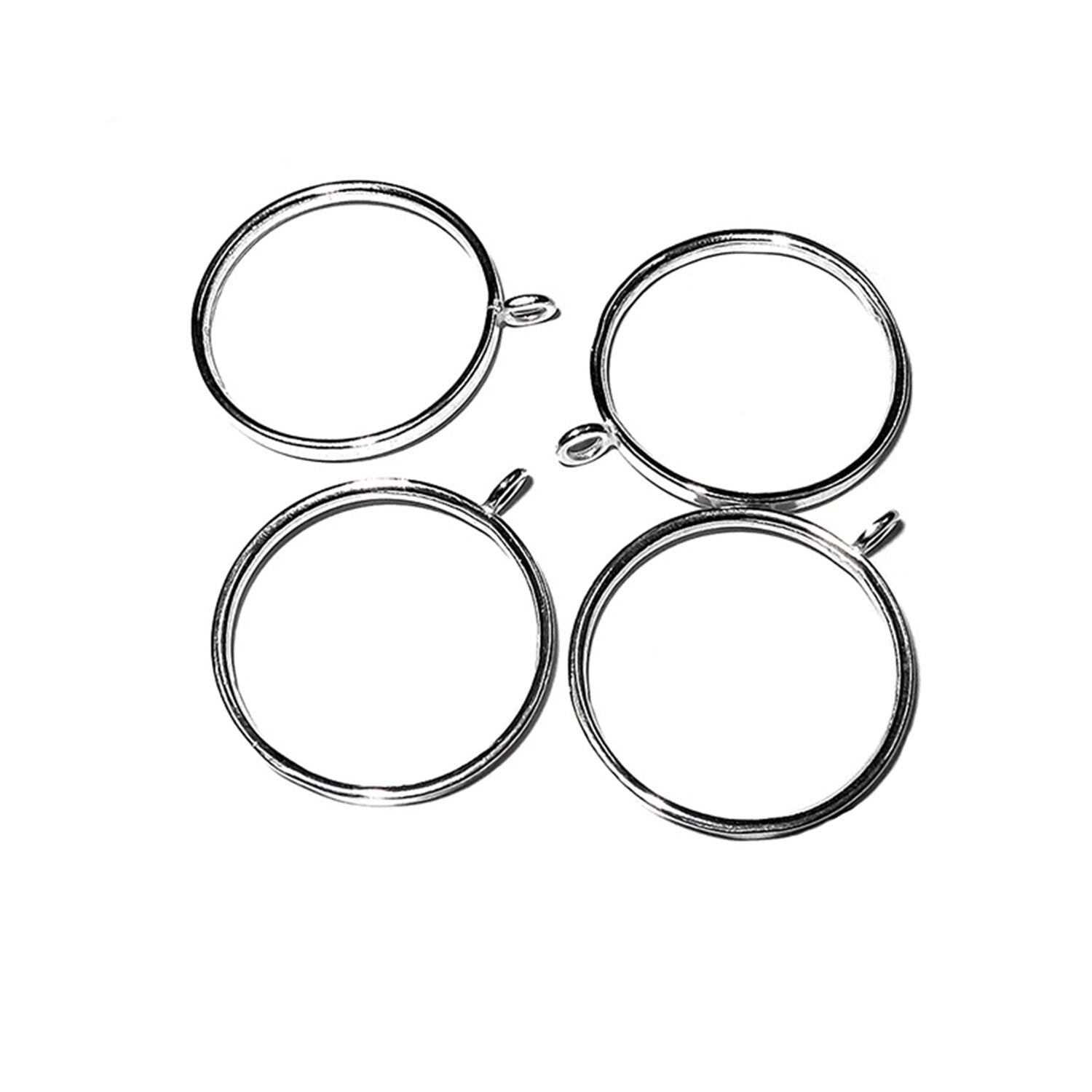 925 sterling silver blank ring with loop size 5, 6, 7, 8, silver ring, basis ring, 925 sterling silver, ring with loop, 925 silver - 1 piece