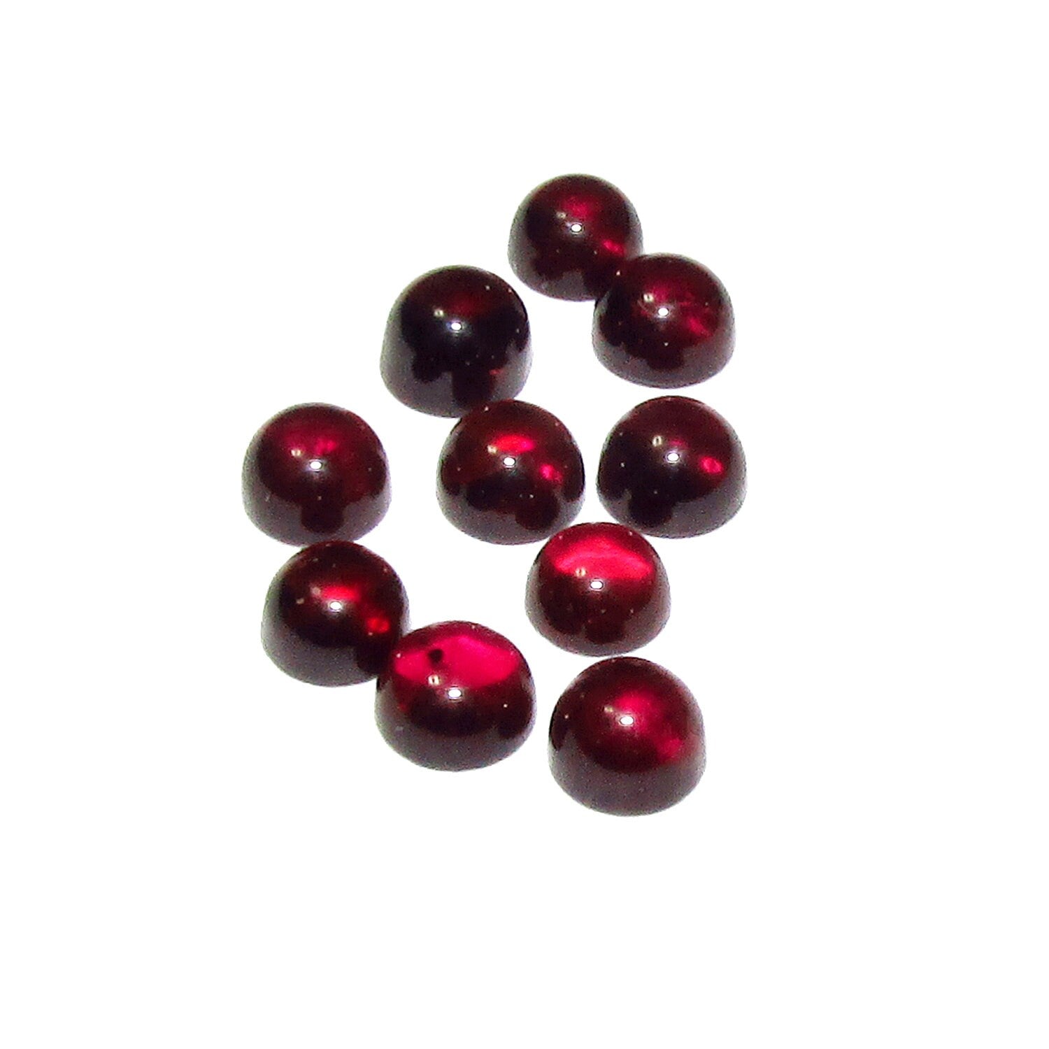 4 mm Garnet Cabochon Natural Gemstone Calibrated Size, Garnet Gemstone, Natural gemstone, Garnet cabochon, Studio Langeron - 1 piece