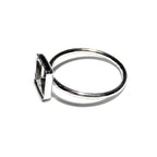 925 sterling silver blank ring with bezel cup 8x8mm size 4, 5, 6, 7, 8, 9, 10, 11, silver ring, bezel cup, setting, base ring - 1 piece