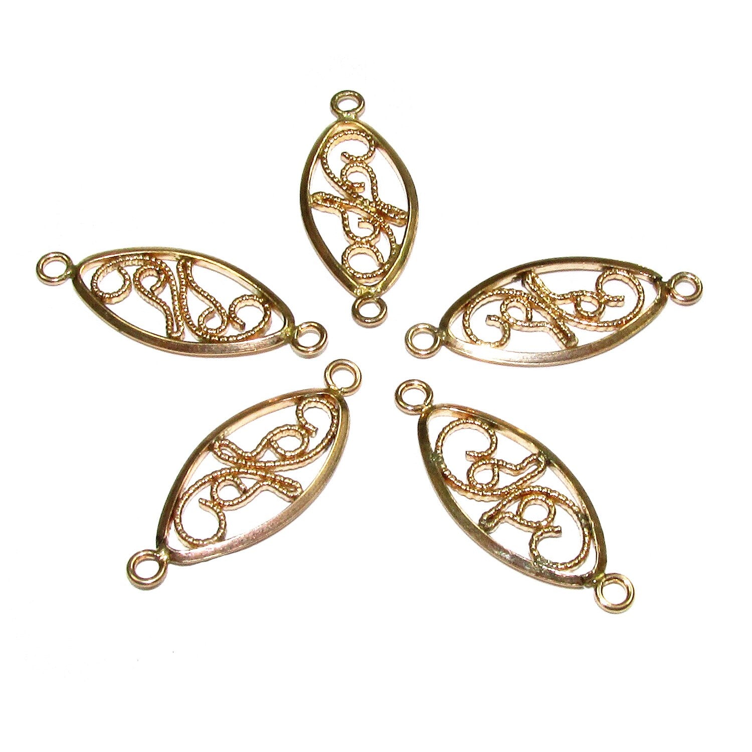 14K Gold filled large connector size 19.5x9.6 mm, gold filled link connector, Gold filled, Connector, Link, Jewelry making - 1 piece