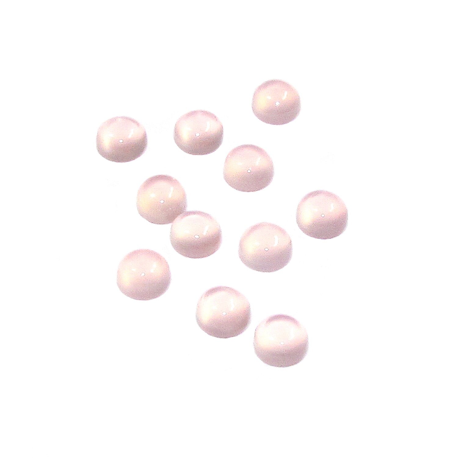 4 mm Rose chalcedony Cabochon, Natural Gemstone, Calibrated Size, Rose Chalcedony, Gemstone Round, cabochon, Jewelry making - 1 piece