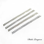 1 piece - 999 Fine silver Casted Bezel wire size 6.2x0.4 cm (2.4 inch), Gallery wire, Setting silver, Gallery pattern, Jewelry making