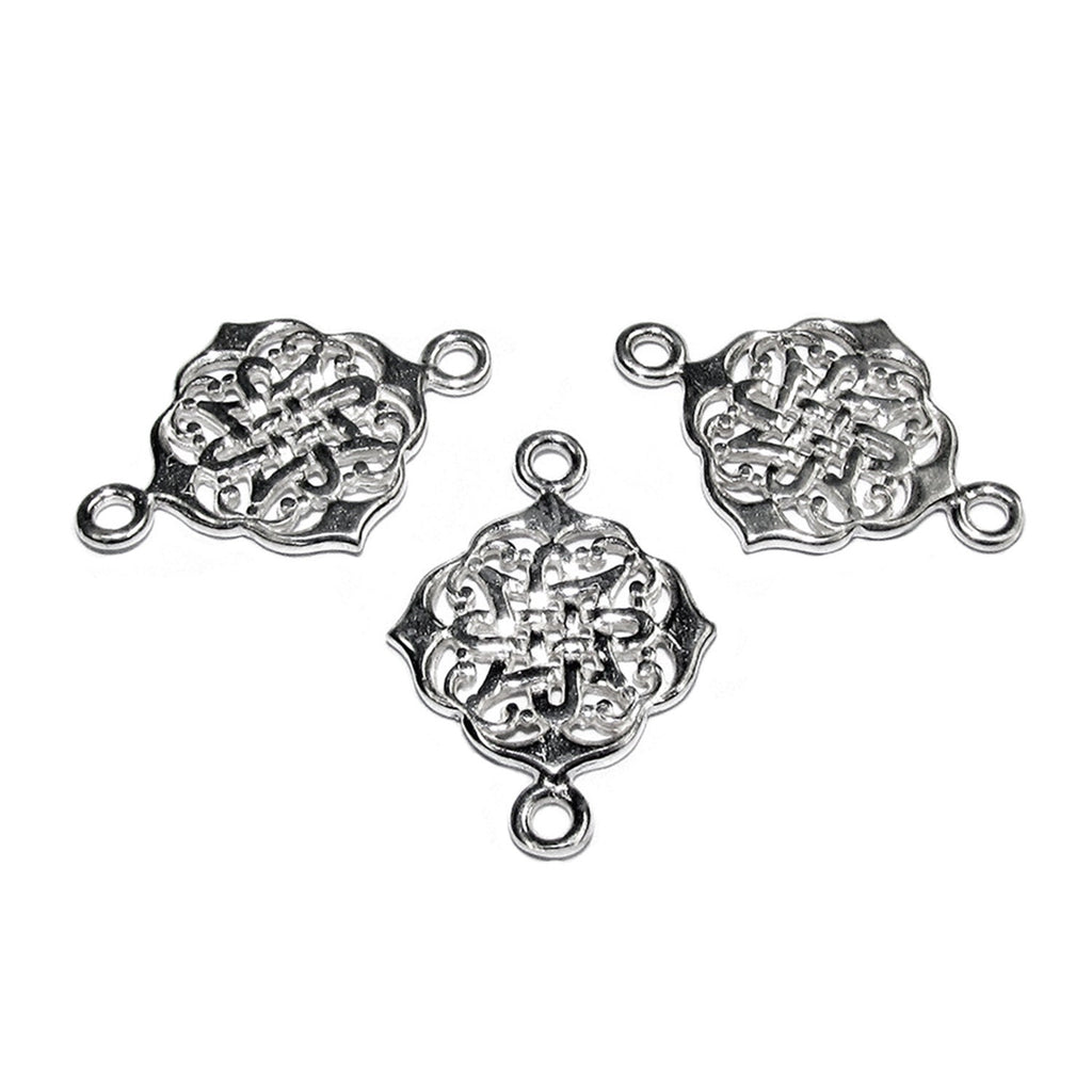 925 Sterling silver connector size 25x14 mm, Silver link component, Jewelry connector, Silver 925, Link, Connector, Jewelry making - 1 piece