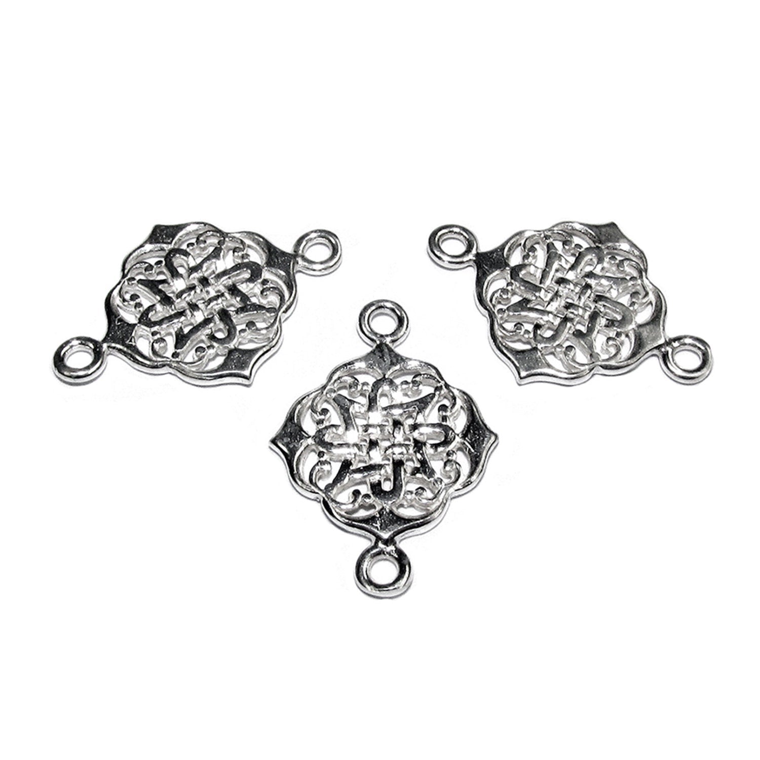 925 Sterling silver connector size 25x14 mm, Silver link component, Jewelry connector, Silver 925, Link, Connector, Jewelry making - 1 piece