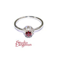 Garnet ring 925 sterling silver size 8 1/2, handmade ring, single copy, sterling silver, Garnet, 925 silver ring, gemstone, Gift ring